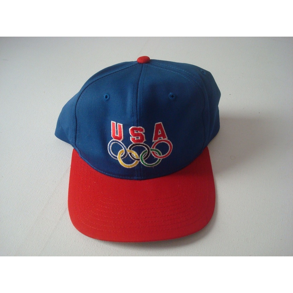 USA OLYMPIC OLY[MPICS ATLANTA 90S SNAPBACK HAT CAP DEADSTOCK VINTAGE U4